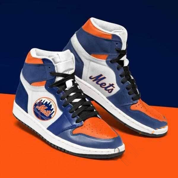 New York Mets Mlb Baseball Custom Air Jordan Shoes
