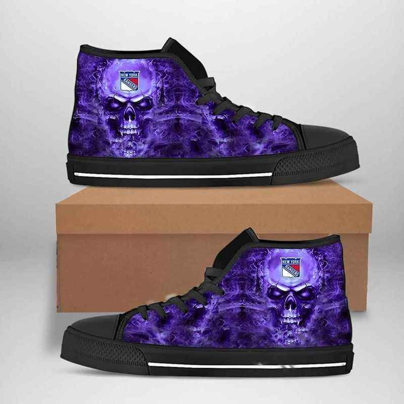 New York Rangers Nhl Hockey High Top Shoes