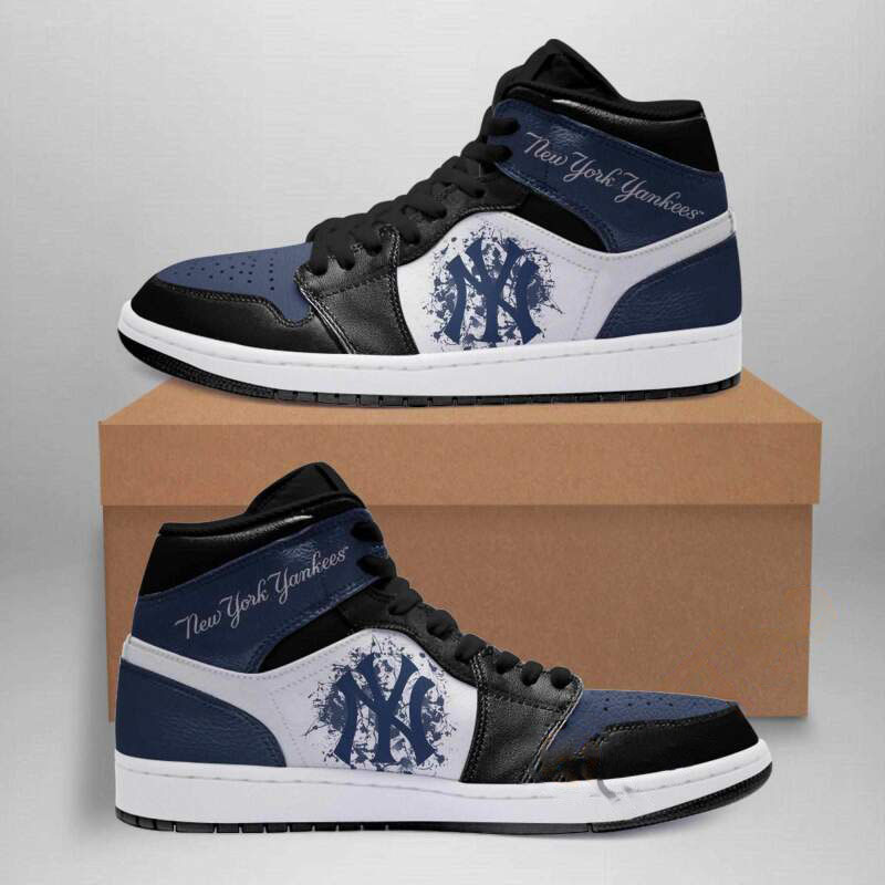New York Yankees Mlb Custom Air Jordan Shoes