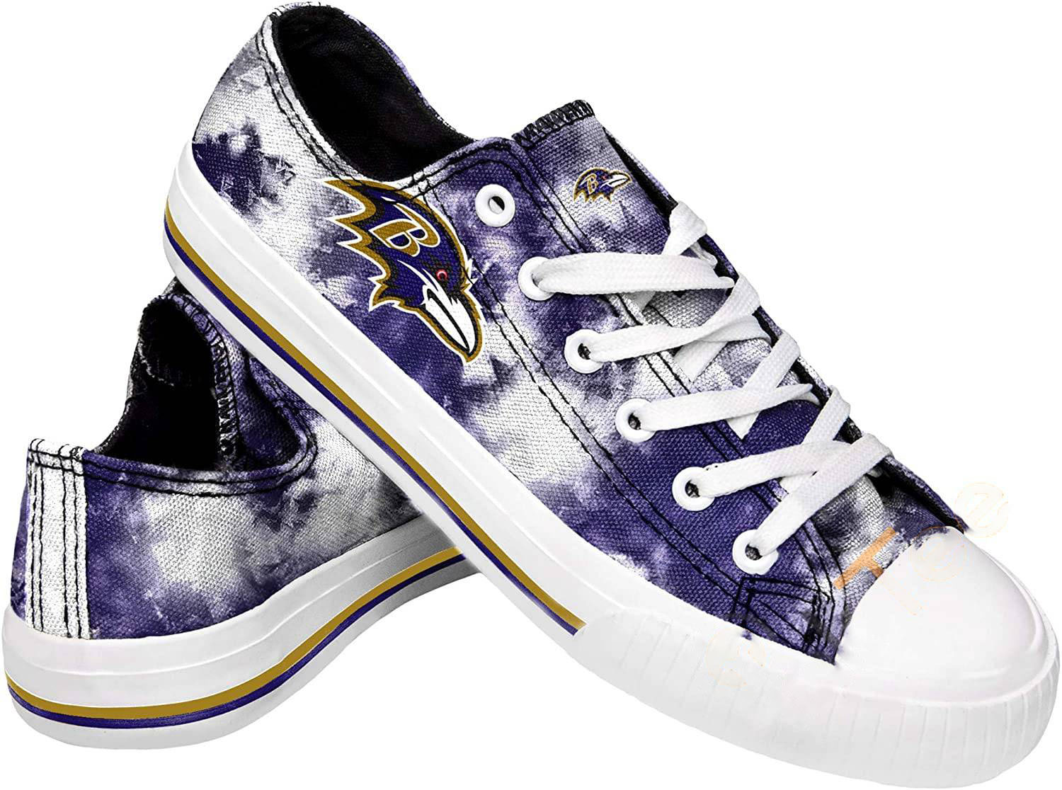 NFl Baltimore Ravens Team Logo Low Top Shoes