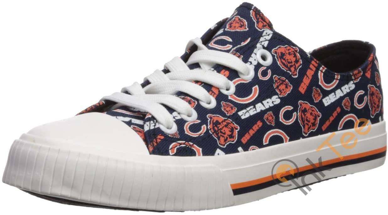 NFL Chicago Bears Seamless Pattern Low Top Shoes