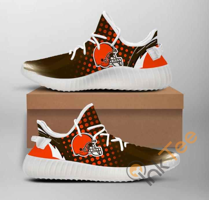 Nfl Cleveland Browns Team Big Logo Yeezy Boost