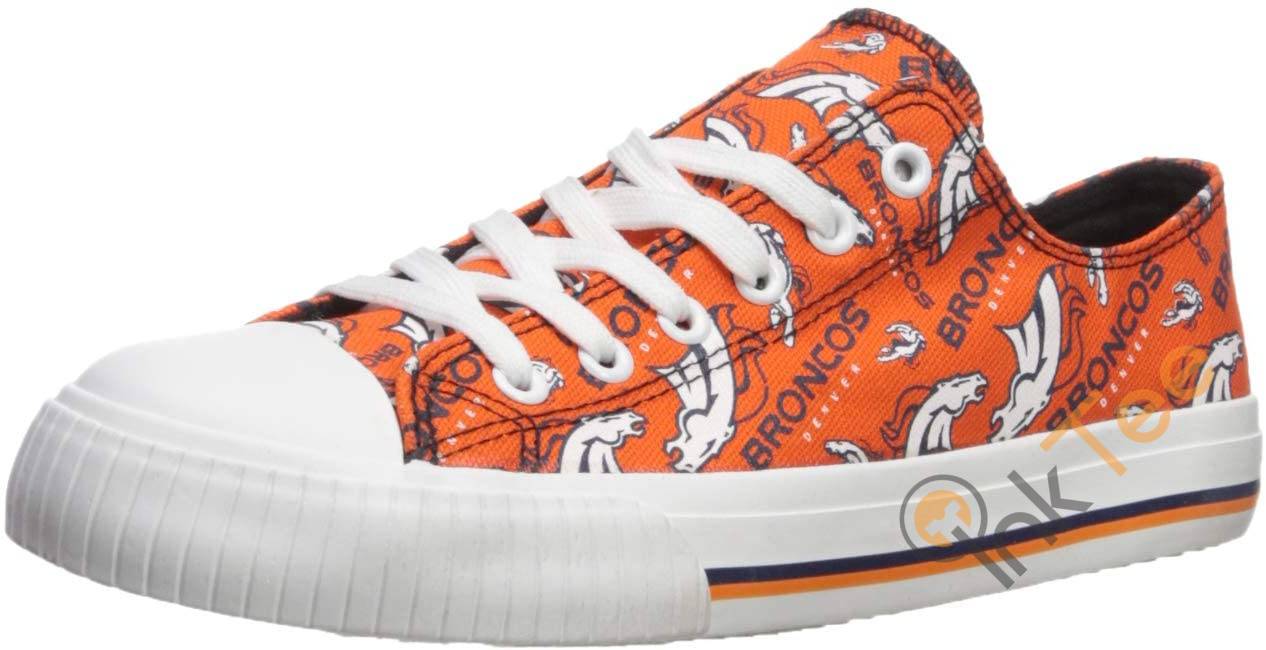 NFL Denver Broncos Seamless Pattern Low Top Shoes 2 NFL Denver Broncos Seamless Pattern Low Top Shoes