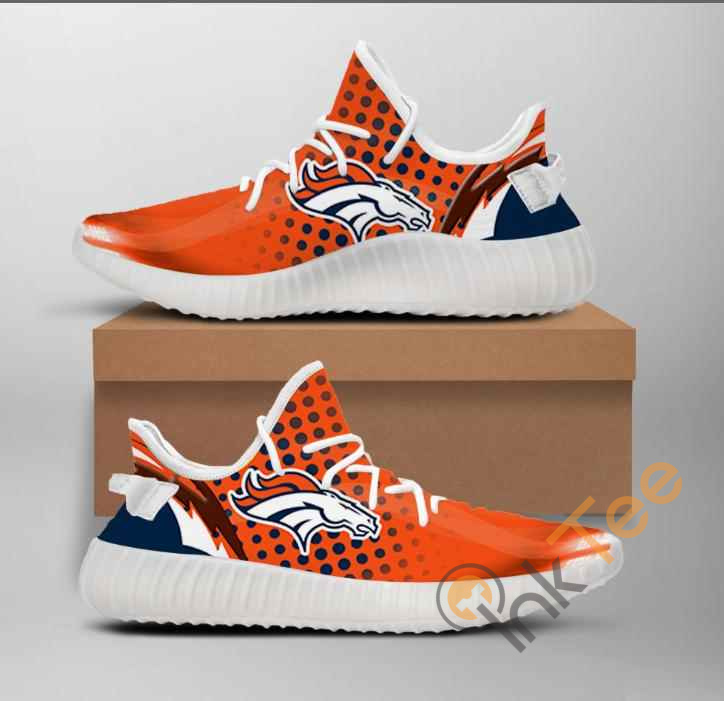 Nfl Denver Broncos Team Big Logo Yeezy Boost