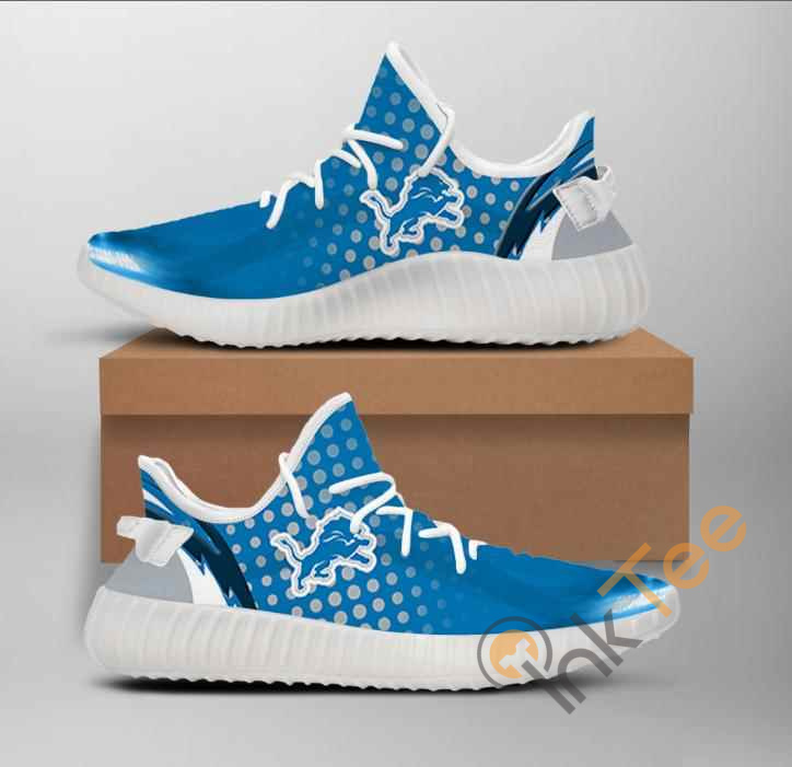 Nfl Detroit Lions Team Big Logo Yeezy Boost