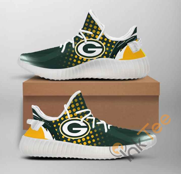 Nfl Green Bay Packers Team Big Logo Yeezy Boost