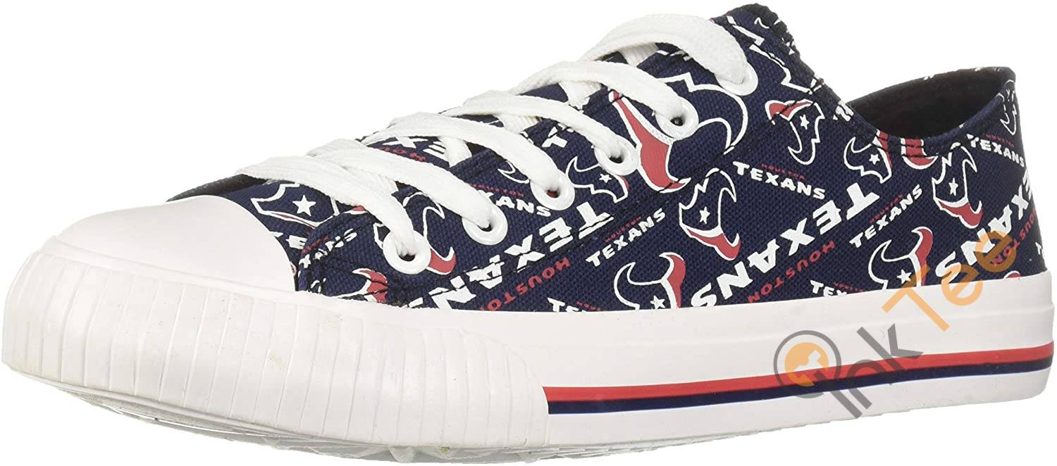 NFL Houston Texans Seamless Pattern Low Top Shoes