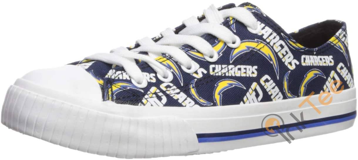 NFL LA Chargers Pattern Low Top Shoes 1 NFL LA Chargers Pattern Low Top Shoes