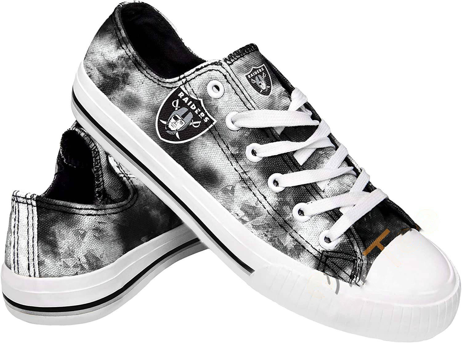 NFL Las Vegas Raiders Team Logo Low Top Shoes