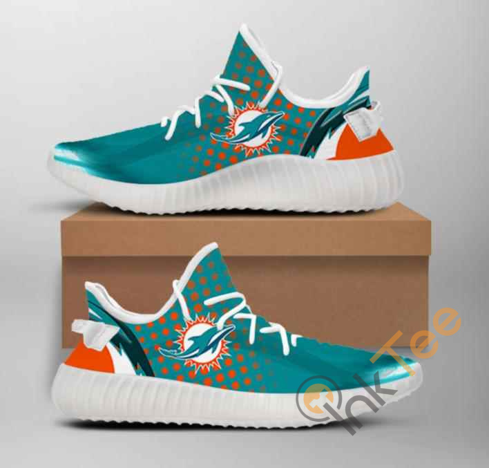Nfl Miami Dolphins Team Big Logo Yeezy Boost 2 Nfl Miami Dolphins Team Big Logo Yeezy Boost