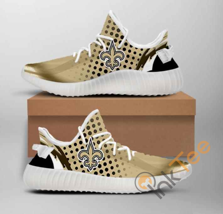Nfl New Orleans Saints Team Big Logo Yeezy Boost