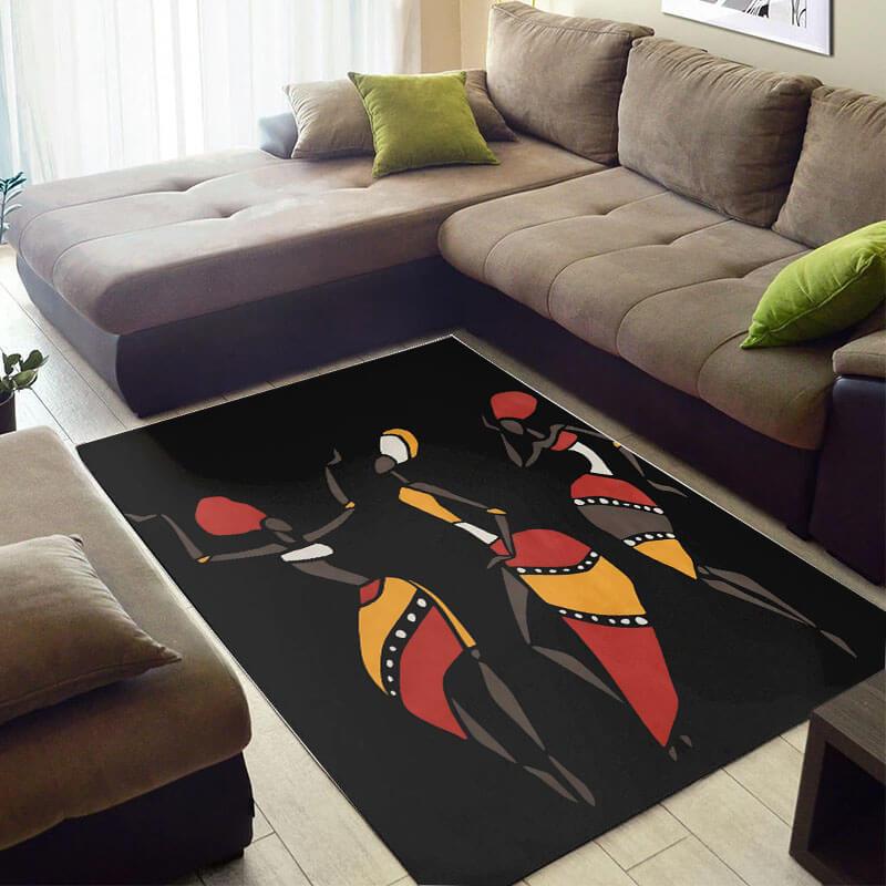 Nice African American Beautiful Afro Woman Themed Style Rug 1 Nice African American Beautiful Afro Woman Themed Style Rug