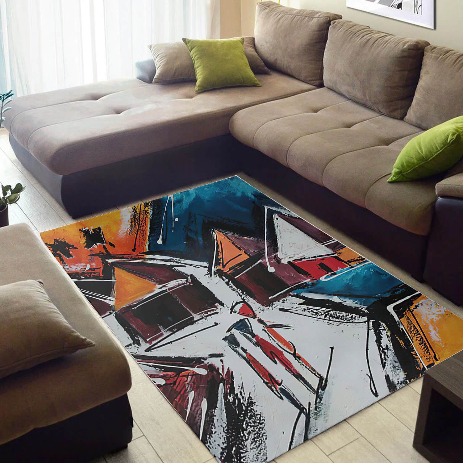 Nice African American Unique Afrocentric Pattern Art Style Floor Rug 2 Nice African American Unique Afrocentric Pattern Art Style Floor Rug