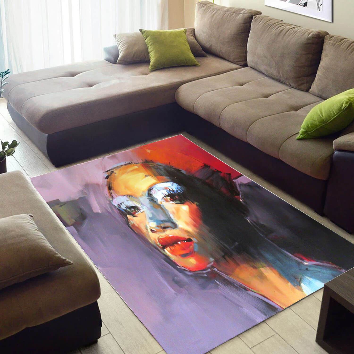 Nice African Fancy Inspired Black Girl Style Floor Themed Home Rug 3 Nice African Fancy Inspired Black Girl Style Floor Themed Home Rug