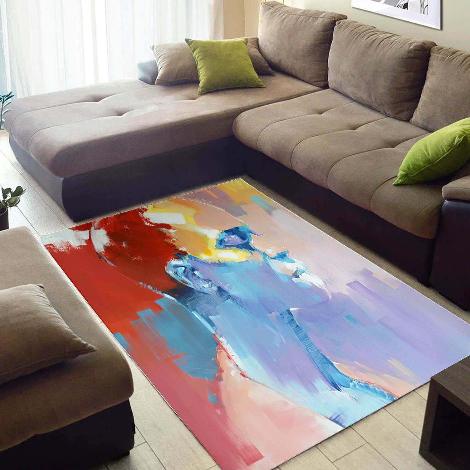 Nice African Fancy Style Woman Floor Rug