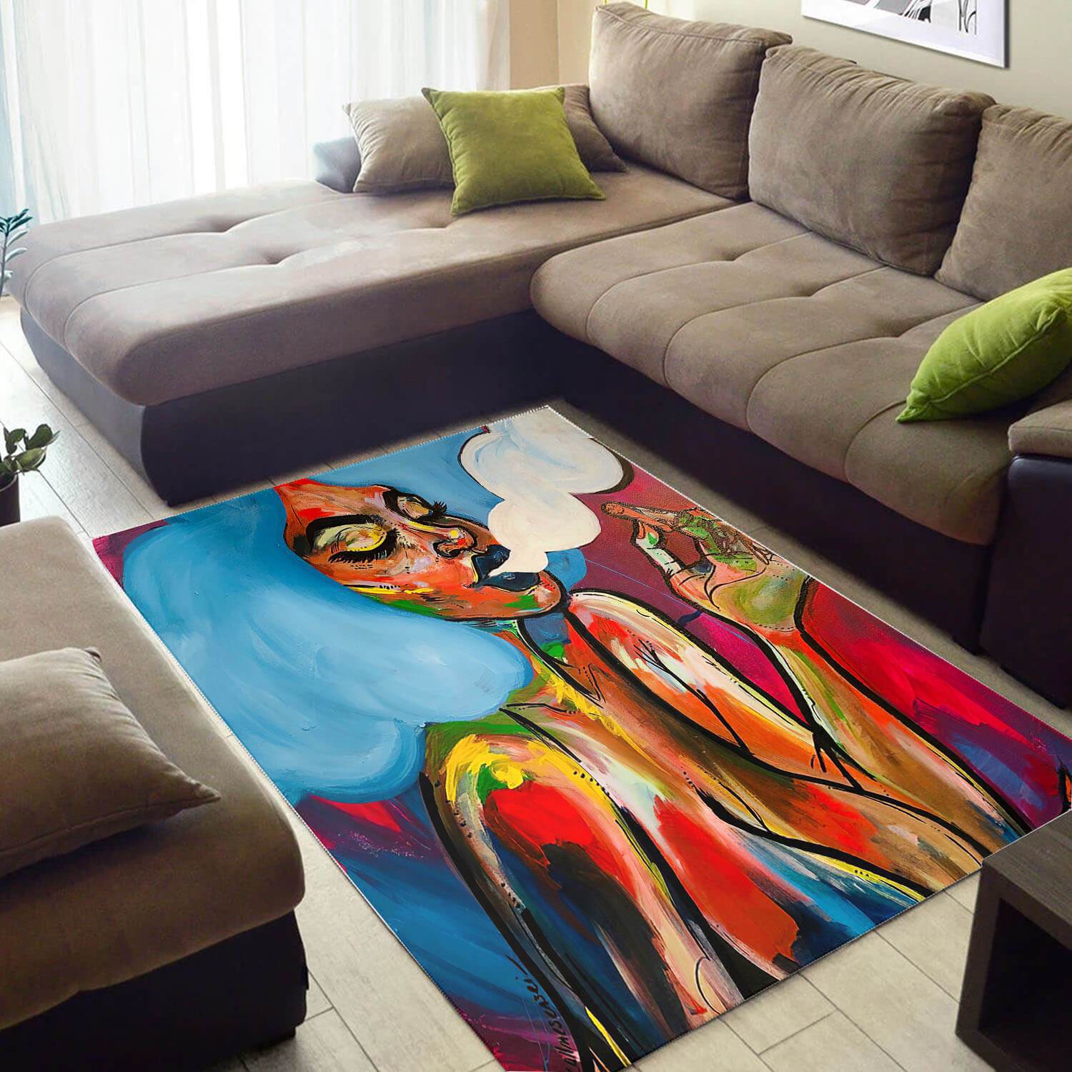 Nice African Fancy Themed Melanin Afro Girl Design Floor Style Rug 2 Nice African Fancy Themed Melanin Afro Girl Design Floor Style Rug
