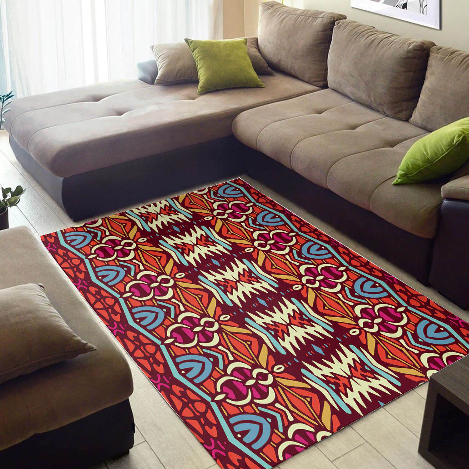 Nice African Holiday Style Seamless Pattern Floor Themed Home Rug 2 Nice African Holiday Style Seamless Pattern Floor Themed Home Rug