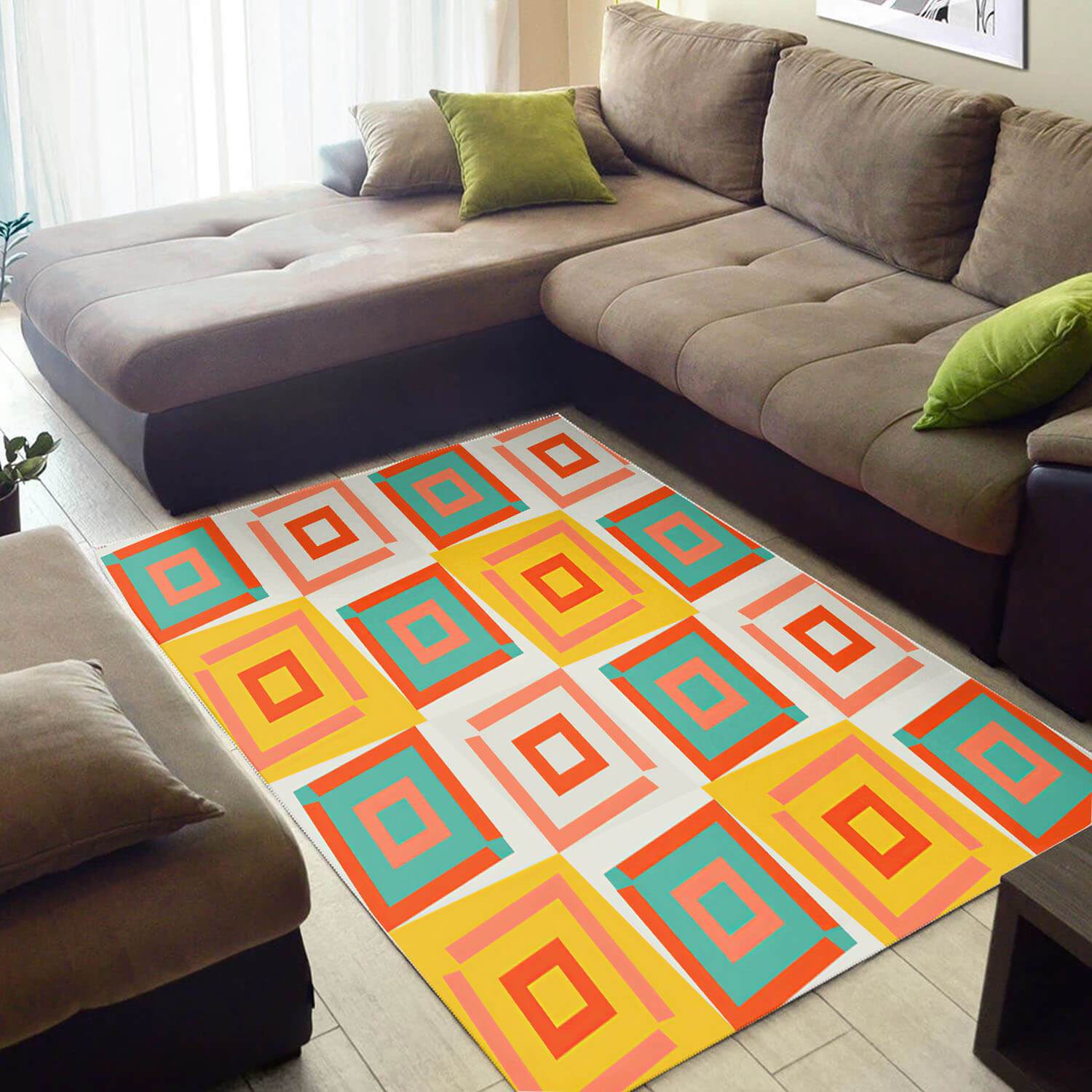 Nice African Modern Afrocentric Pattern Art Style Room Rug 3 Nice African Modern Afrocentric Pattern Art Style Room Rug