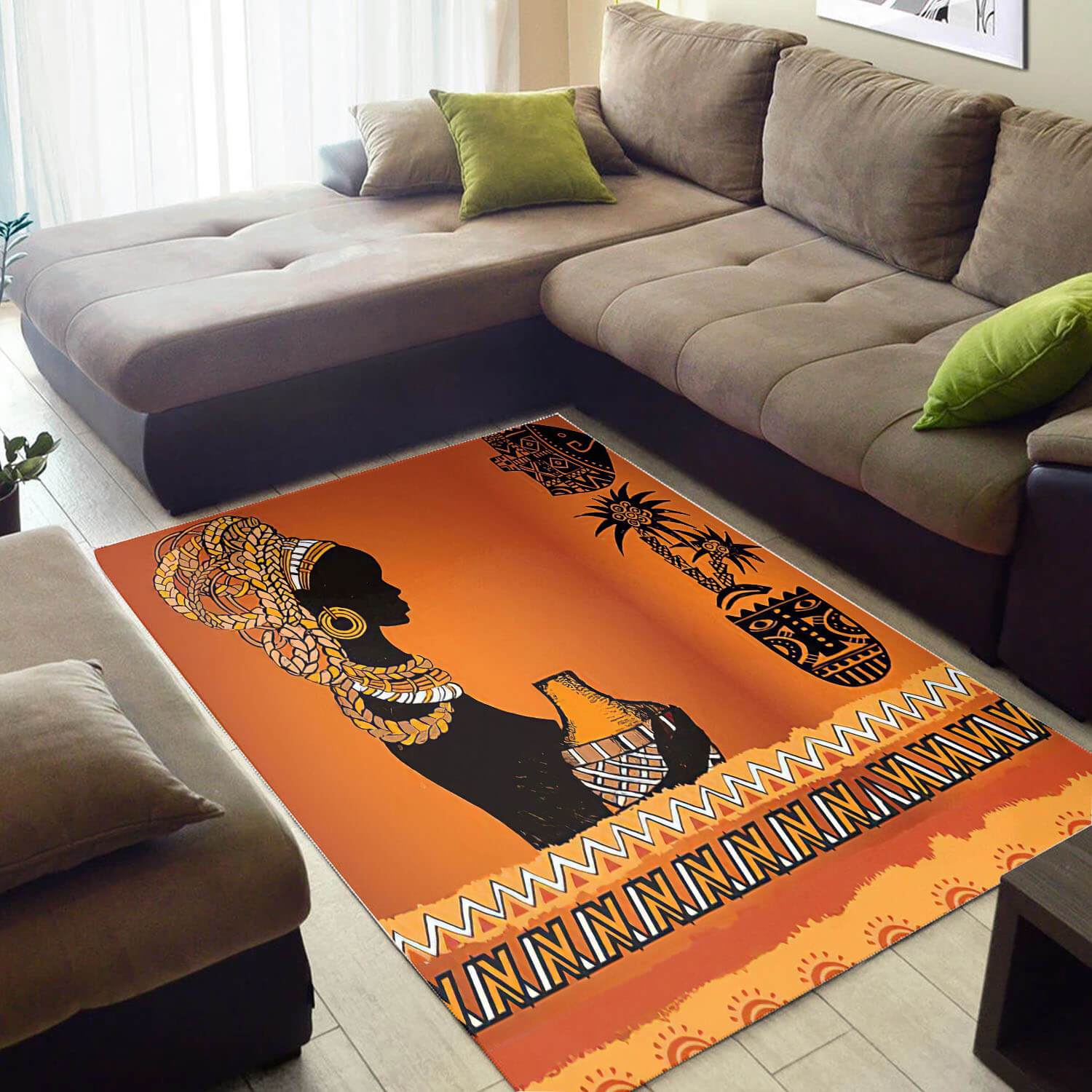 Nice African Style Fancy American Afro Woman Carpet Inspired Living Room Rug 1 Nice African Style Fancy American Afro Woman Carpet Inspired Living Room Rug