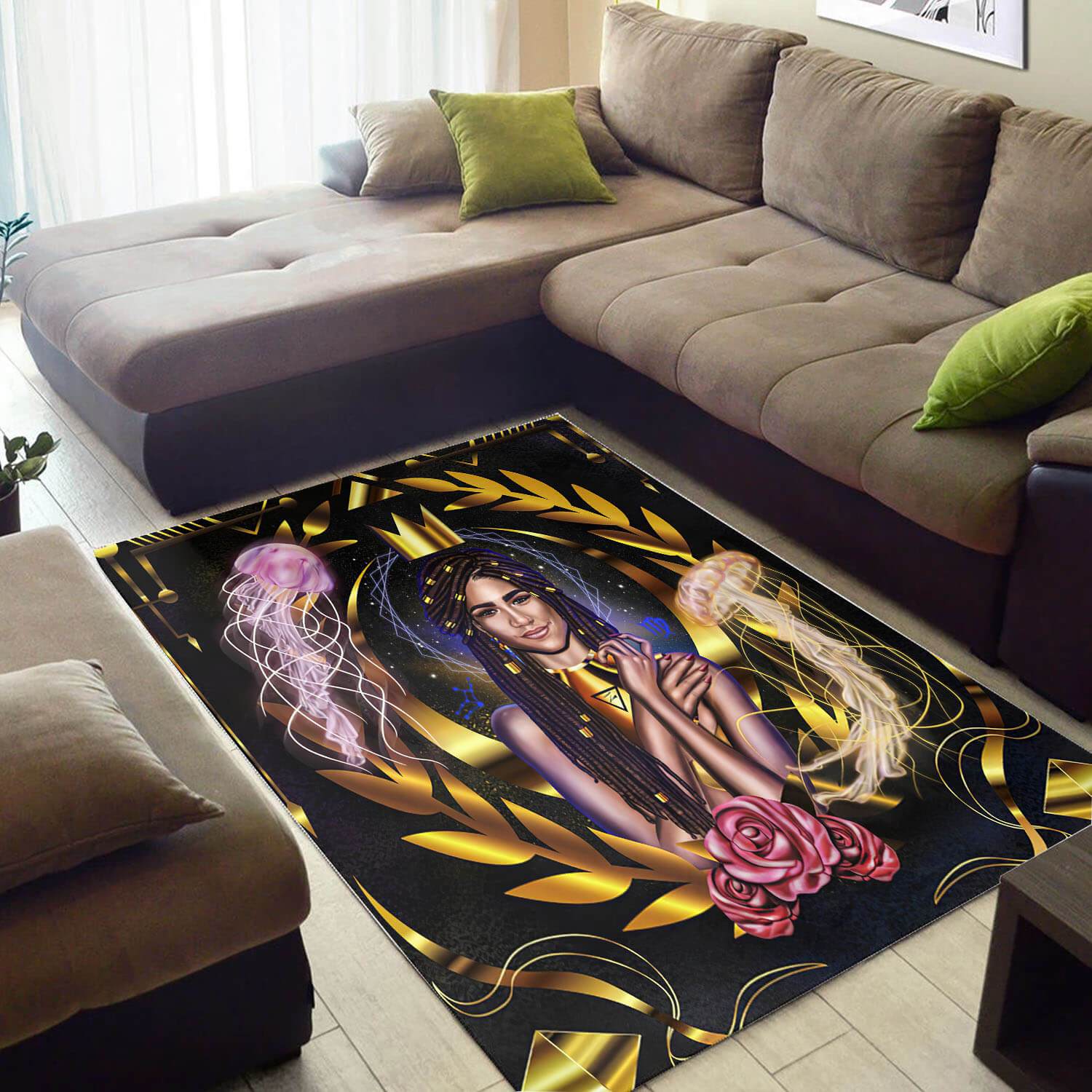 Nice African Style Fancy Inspired Queen Carpet Room Rug 1 Nice African Style Fancy Inspired Queen Carpet Room Rug