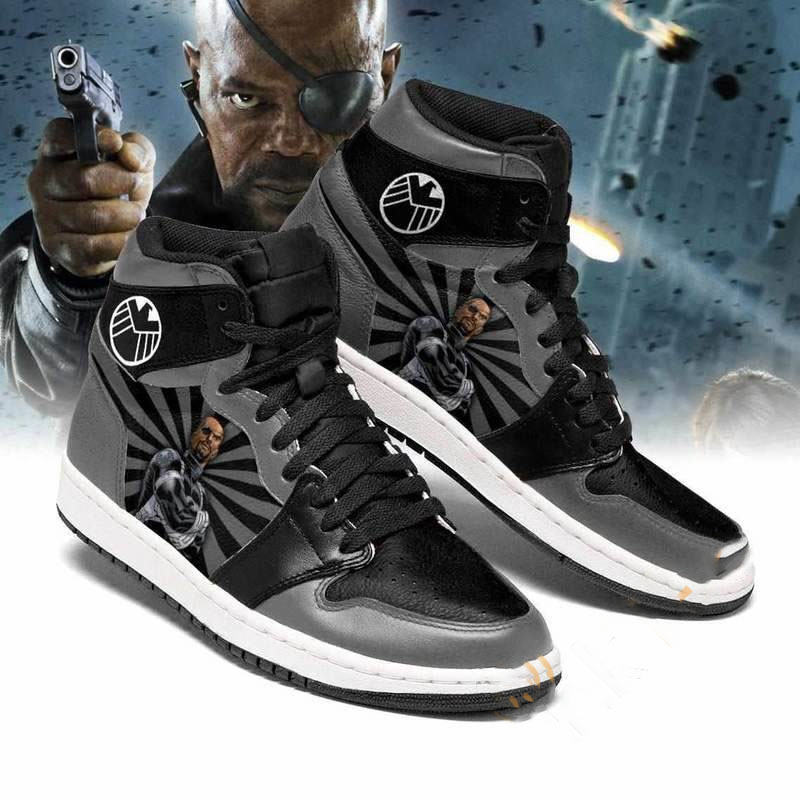 Nick Fury Marvel Custom Air Jordan Shoes