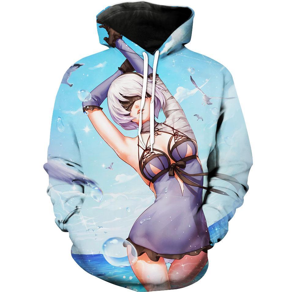 Nier Anime And Gaming Nier Hoodie 3D 1 Nier Anime And Gaming Nier Hoodie 3D
