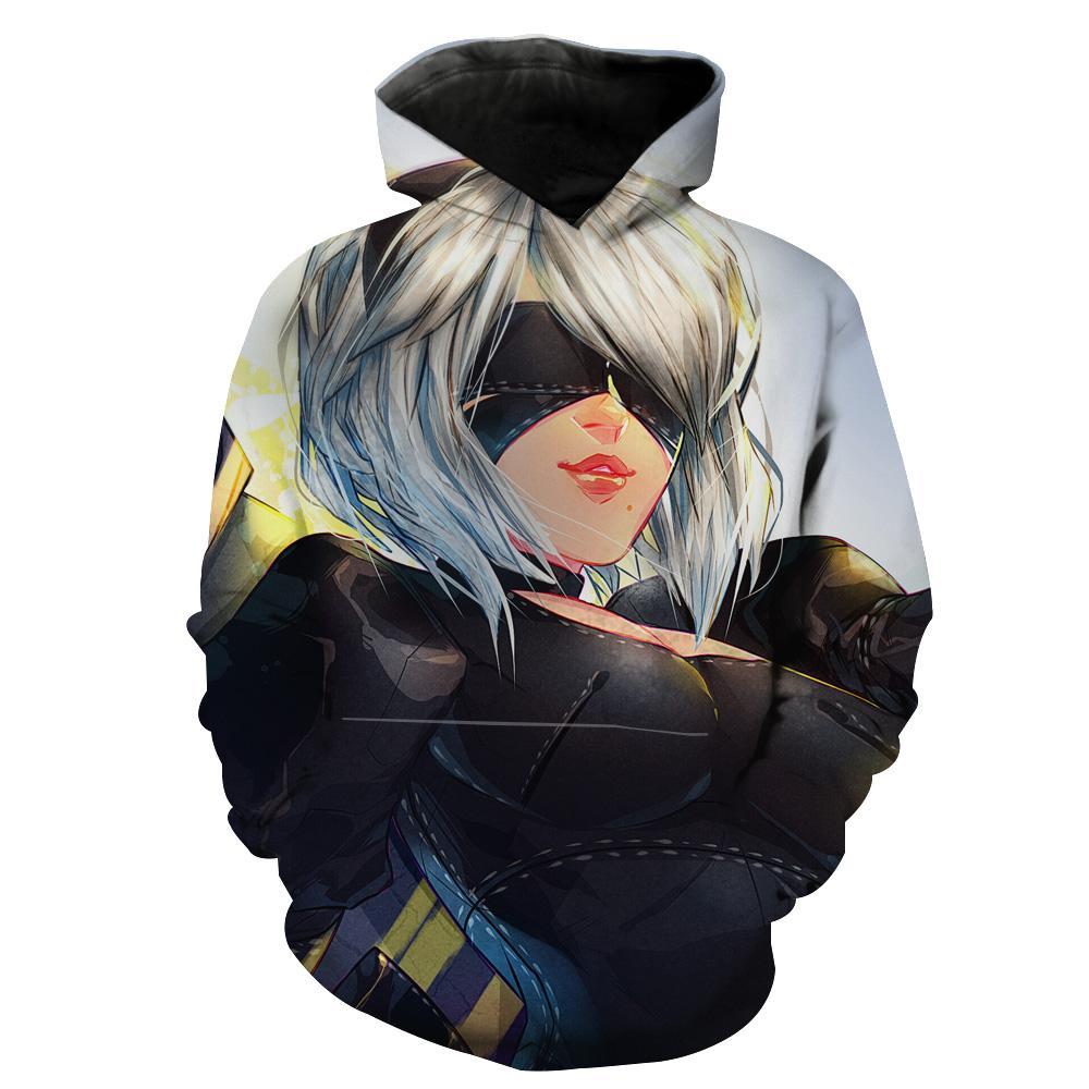 Nier Automata Anime Anime Hoodie 3D