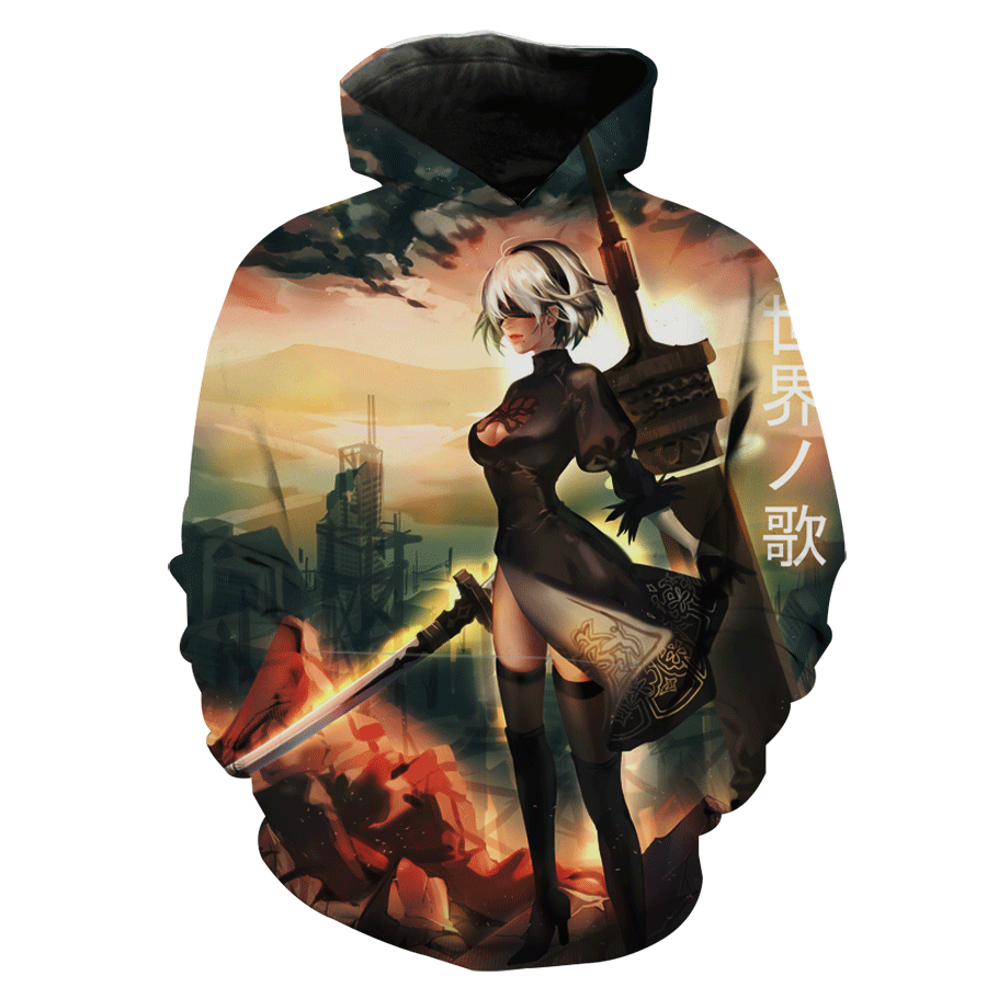 Nier: Automata Japanese Nier Hoodie 3D