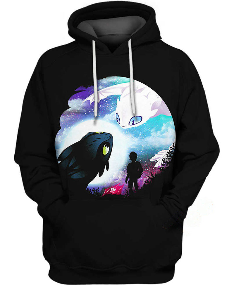 Night Fury And Light Fury Hoodie 3D 6 Night Fury And Light Fury Hoodie 3D