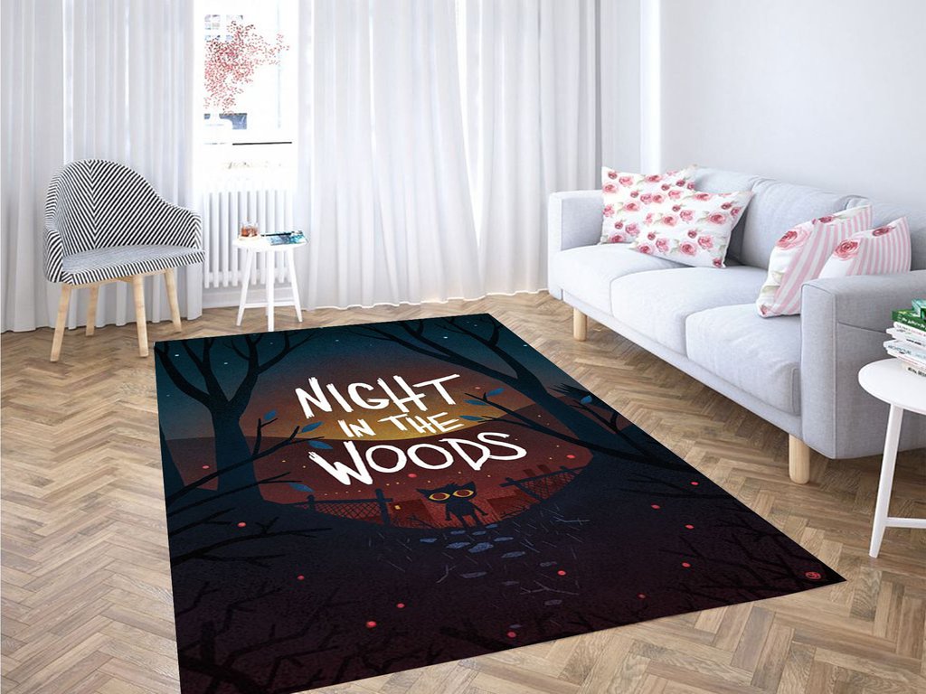 Night In The Woods Living Room Modern Carpet Rug