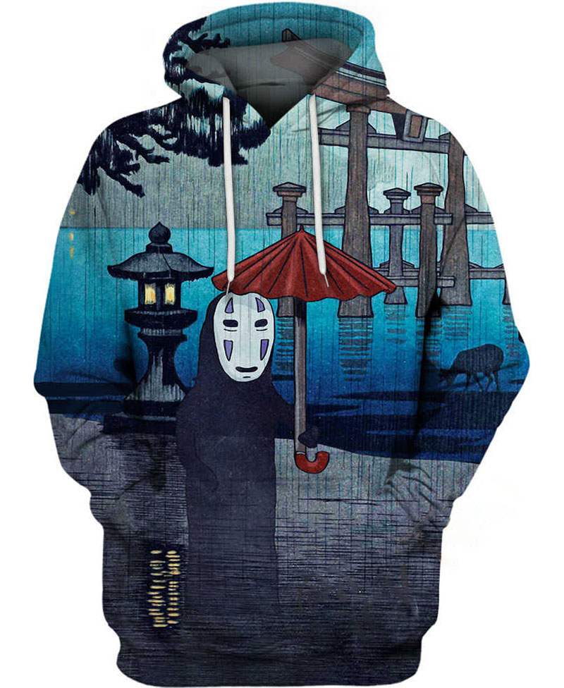 No Face Under The Rain Hoodie 3D 10 No Face Under The Rain Hoodie 3D