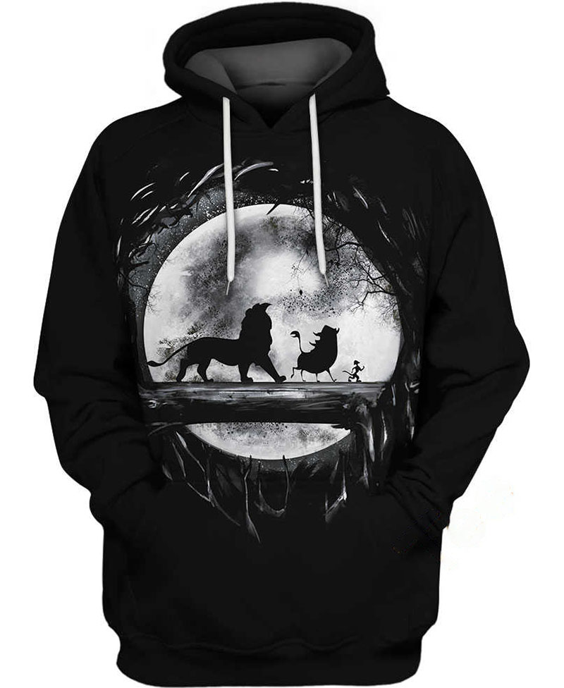 No Trouble The Lion King Hoodie 3D