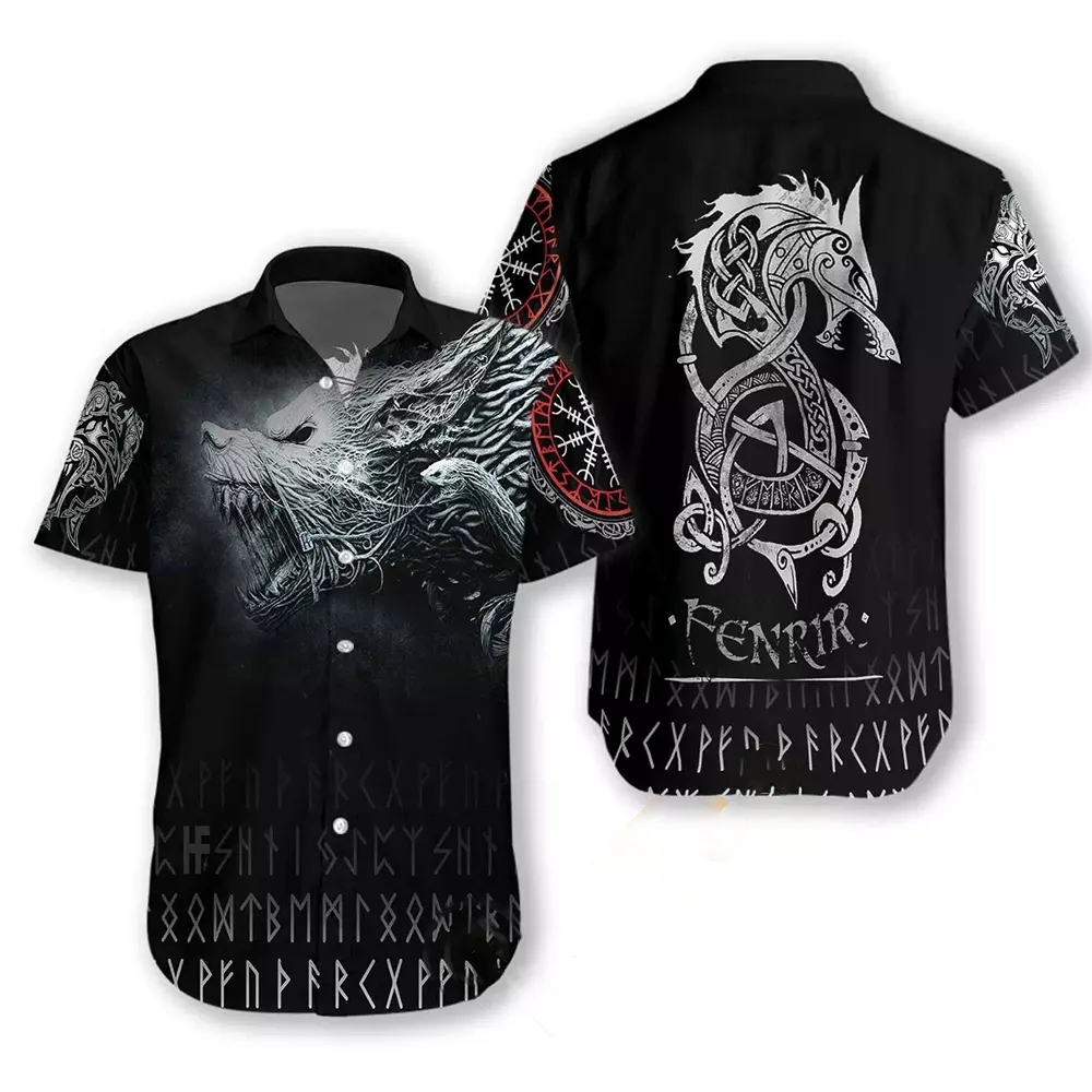 Norse Mythology Fenrir The Son Of Loki Hawaiian shirts 11 Norse Mythology Fenrir The Son Of Loki Hawaiian shirts