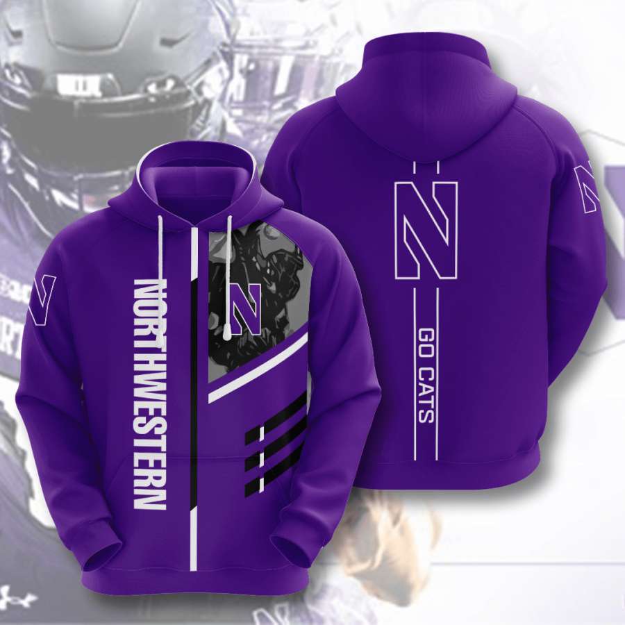 Northwestern Wildcats Custom Hoodie 3D