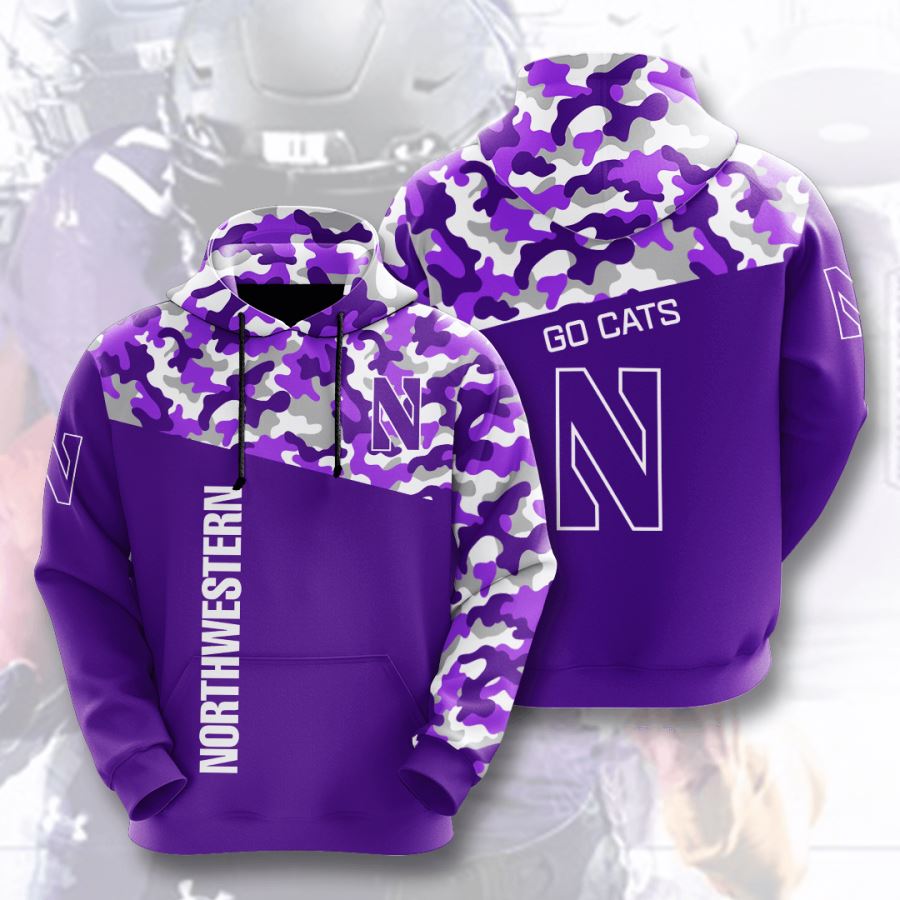 Northwestern Wildcats Custom Hoodie 3D