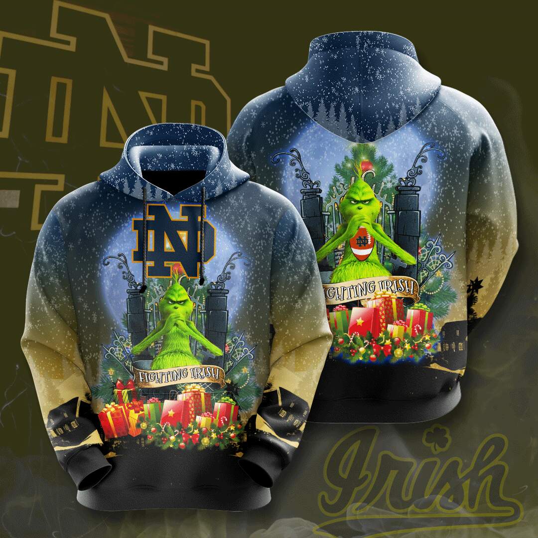 Notre Dame Fighting Irish Custom Hoodie 3D
