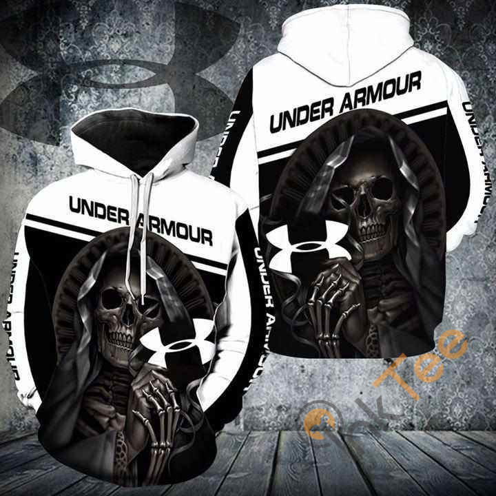 Nun Skeleton Holds Under Armour Logo Hoodie 3d 2 Nun Skeleton Holds Under Armour Logo Hoodie 3d