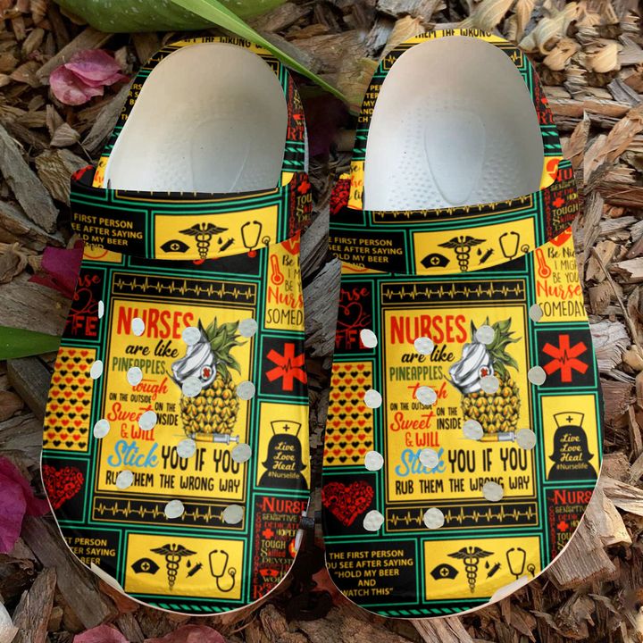 Nurse Are Like Pineapples Crocs Clog Shoes 9 Nurse Are Like Pineapples Crocs Clog Shoes