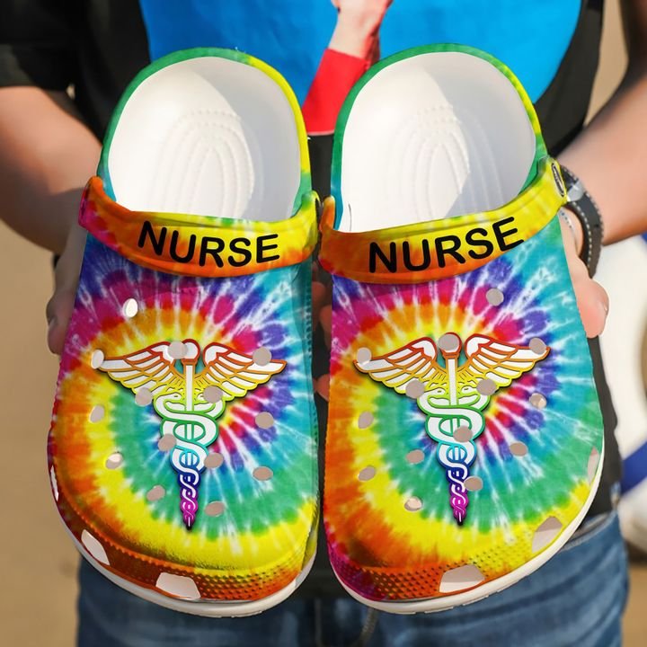 Nurse Hippie Crocs Clog Shoes