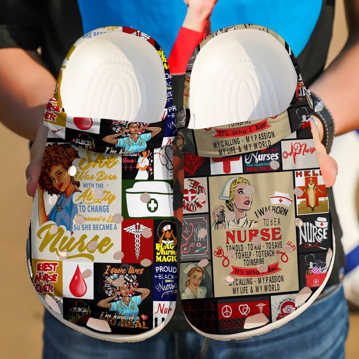 Nurse I Was Born To Be A Crocs Clog Shoes