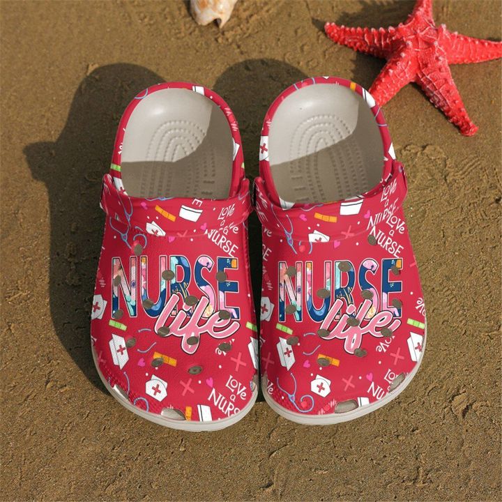 Nurse Love Life Crocs Clog Shoes 1 Nurse Love Life Crocs Clog Shoes