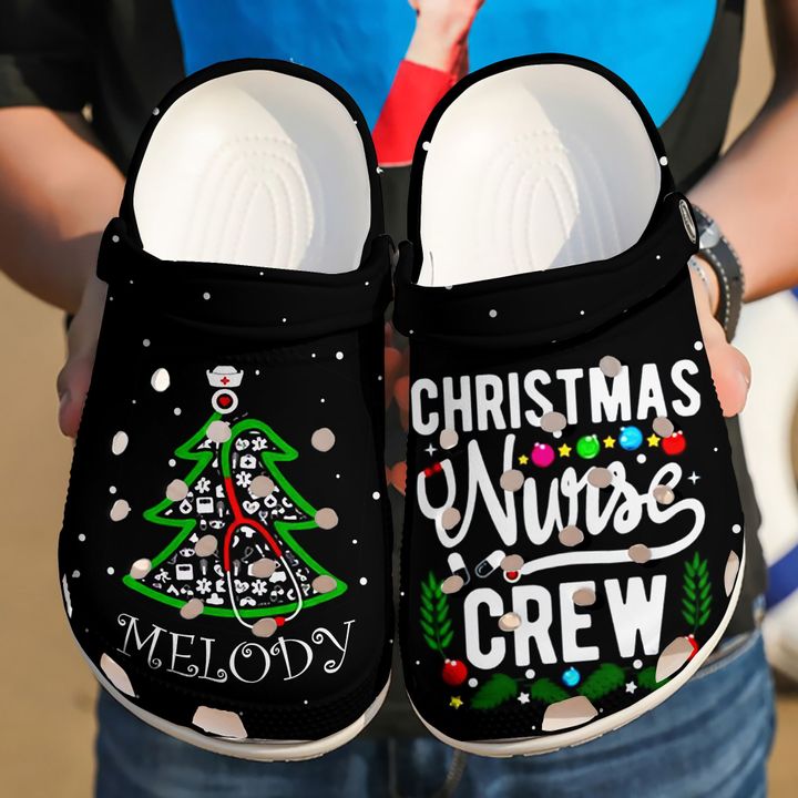 Nurse Personalized Christmas Crew Crocs Clog Shoes