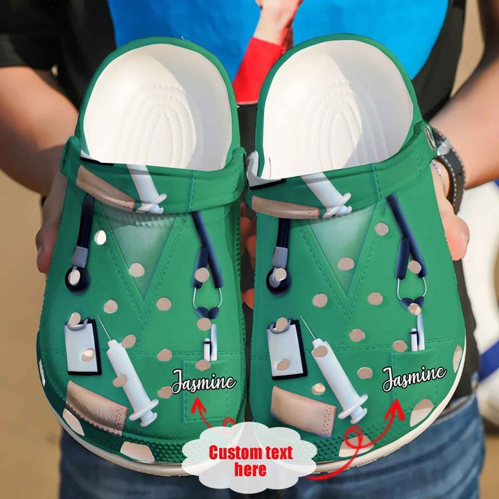 Nurse Personalized Pride Crocs Clog Shoes 1 Nurse Personalized Pride Crocs Clog Shoes