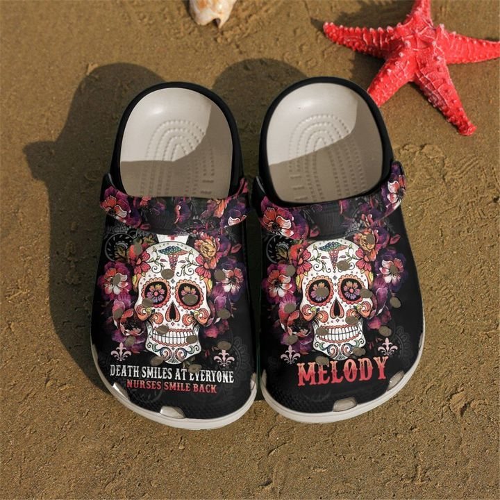 Nurse Personalized Smiles Back Crocs Clog Shoes 3 Nurse Personalized Smiles Back Crocs Clog Shoes