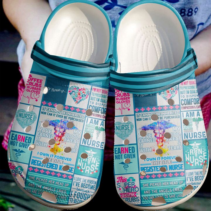 Nurse Registered Crocs Clog Shoes