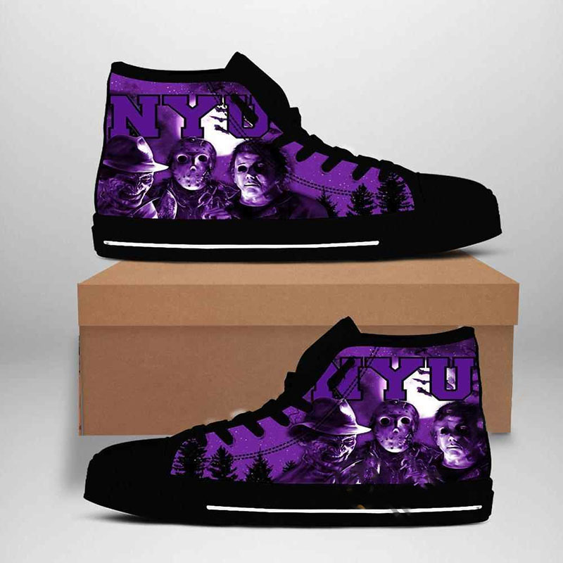 Nyu Violets Ncaa High Top Shoes 11 Nyu Violets Ncaa High Top Shoes