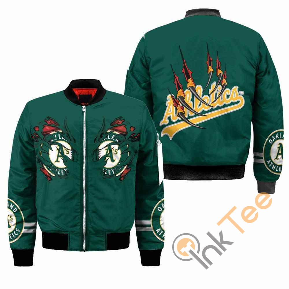 Oakland Athletics MLB Claws Apparel Best Christmas Gift For Fans Bomber Jacket 2 Oakland Athletics MLB Claws Apparel Best Christmas Gift For Fans Bomber Jacket