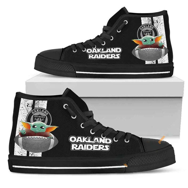 Oakland Raiders High Top Shoes