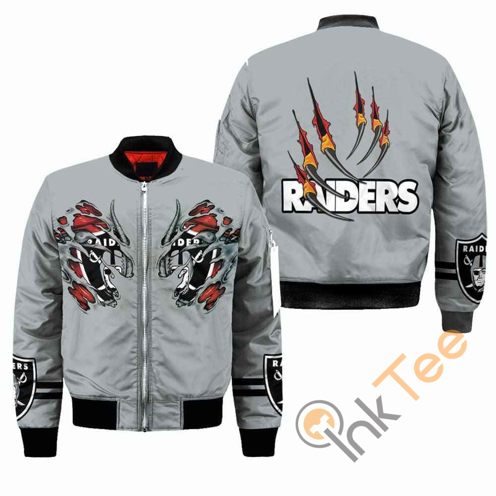 Oakland Raiders NFL Claws Apparel Best Christmas Gift For Fans Bomber Jacket
