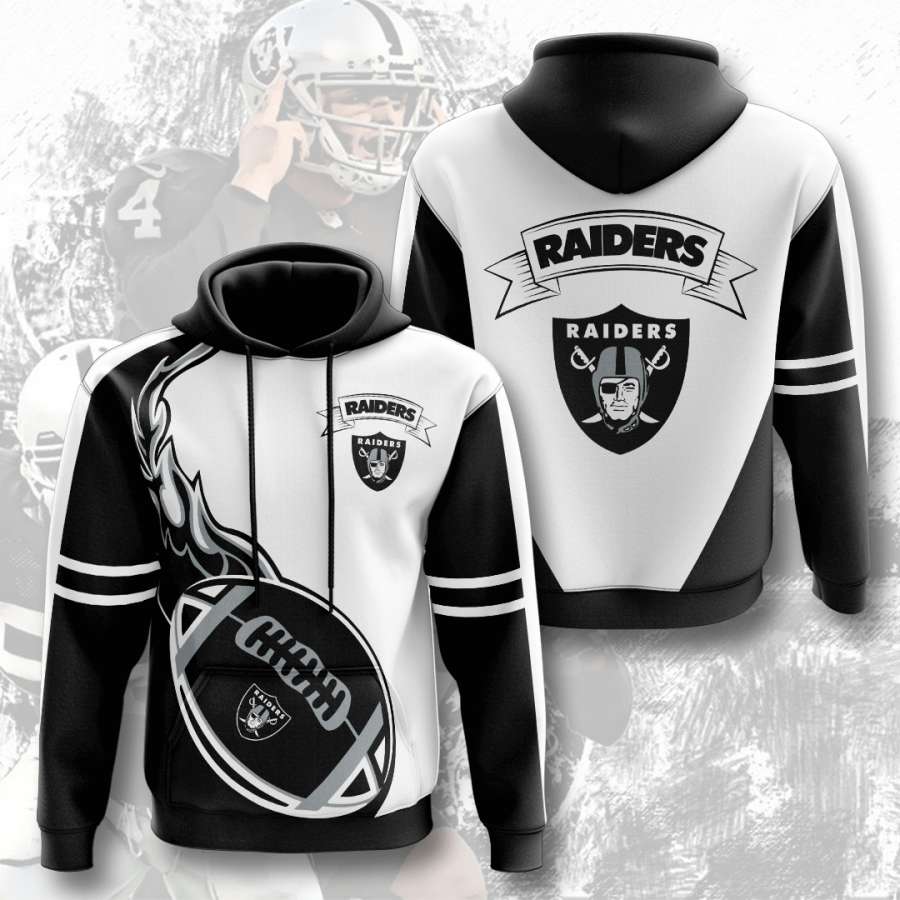 Oakland Raiders Custom Hoodie 3D 4 Oakland Raiders Custom Hoodie 3D